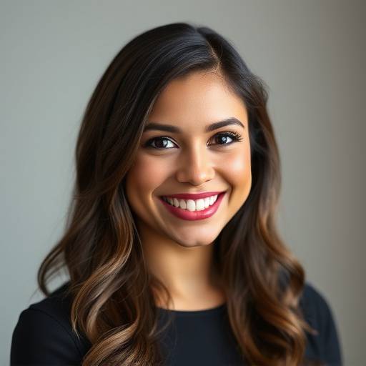 Retrato de Elena Ramirez, Directora y Consultora de Comunicación de Elocuencia Viva, sonriendo amigablemente.
